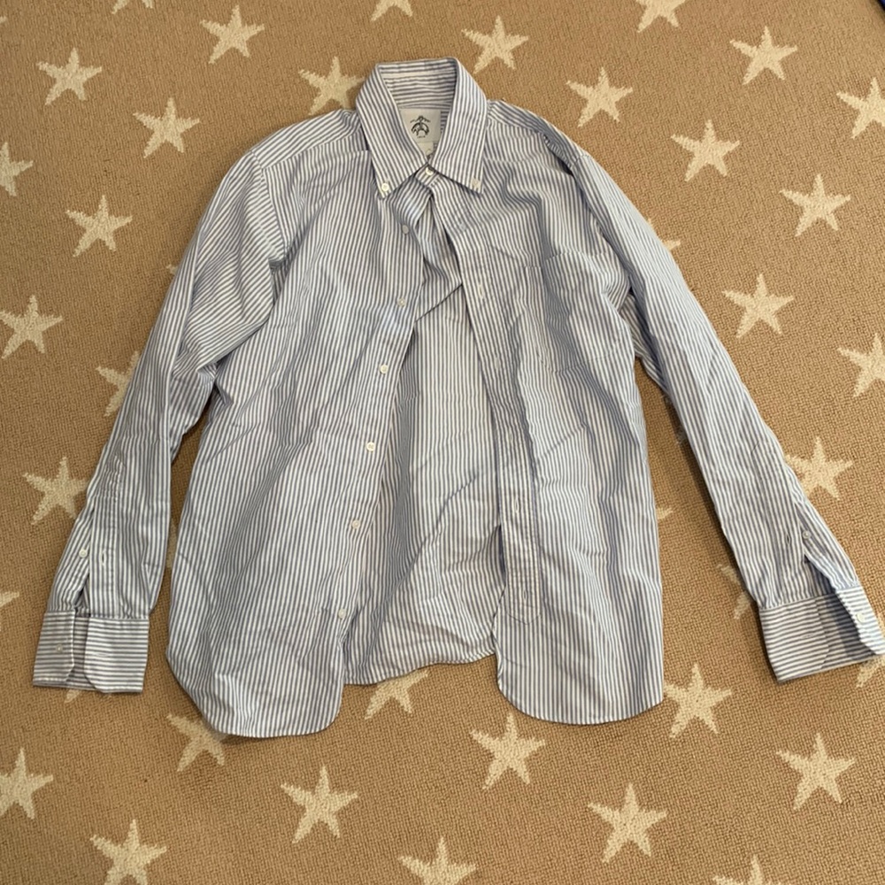 BROOKS BROTHERS BLACK LABEL OXFORD SHIRT BUTTON DOWN SIZE LARGE/15.5